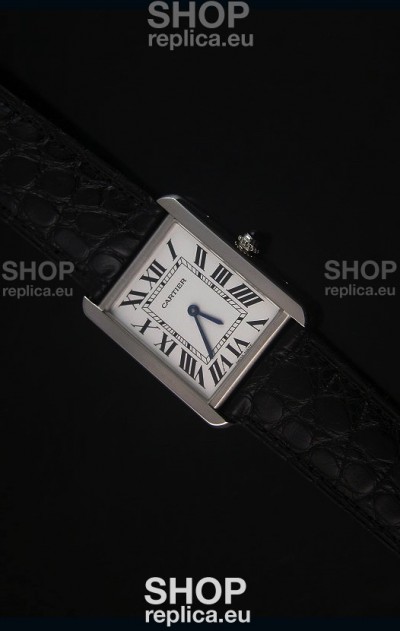 Cartier Tank Solo Swiss Quartz Leather Strap Small Size 24MM Wide