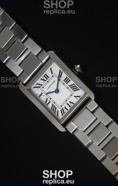 Cartier Tank Solo Swiss Quartz Watch in Steel Strap 24MM Wide 