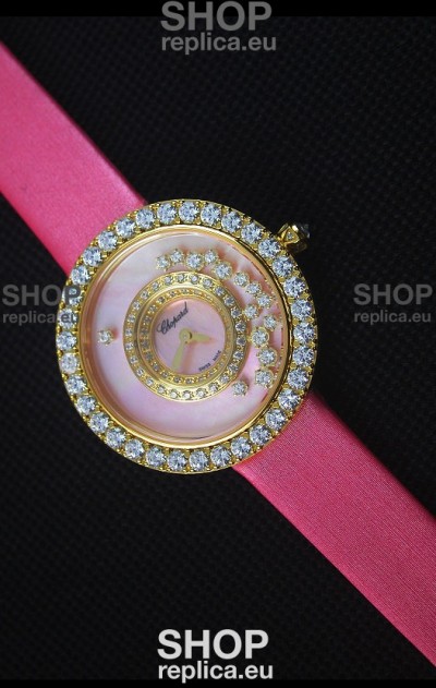 Chopard Happy Dreams 36MM in Pink Dial and Pink Strap