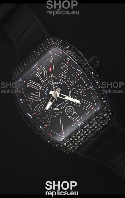 Franck Muller Vanguard Swiss Replica Watch in PVD Coated Case