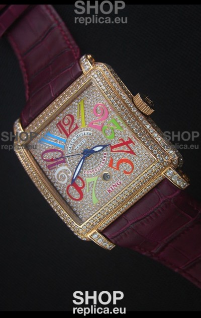 Franck Muller Conquistador King Automatic Crazy Colors Swiss Replica Watch 