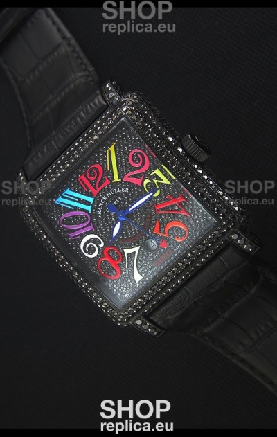 Franck Muller Conquistador King Automatic Crazy Colors Swiss Replica Watch PVD Case