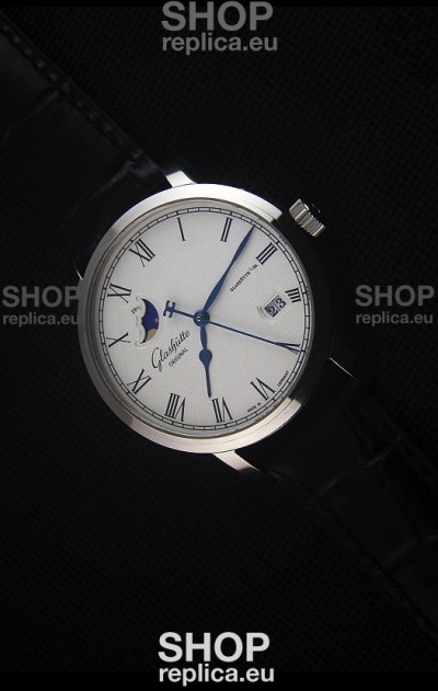 Glashuette Senator Excellence Panorama Date Moon Phase Swiss Replica Watch 