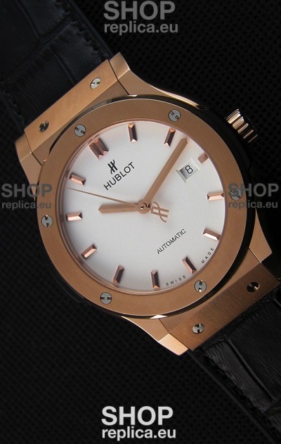 Hublot Classic Fusion King Gold Opalin Swiss Replica Watch - 1:1 Mirror Replica