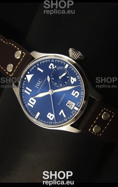 IWC Big Pilot - Functional Power Reserve Blue Dial 1:1 Mirror Replica Watch