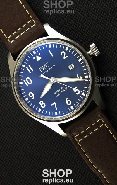 IWC Pilot's MARK XVIII IW327010 Steel Blue Dial Le Petit Prince Swiss Replica Watch 1:1 Mirror Edition