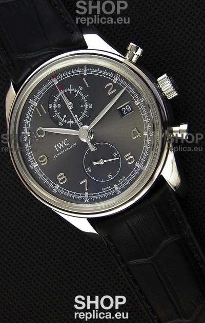 IWC Portugieser Chronograph Classic IW390302 Grey Dial Swiss Replica Watch 