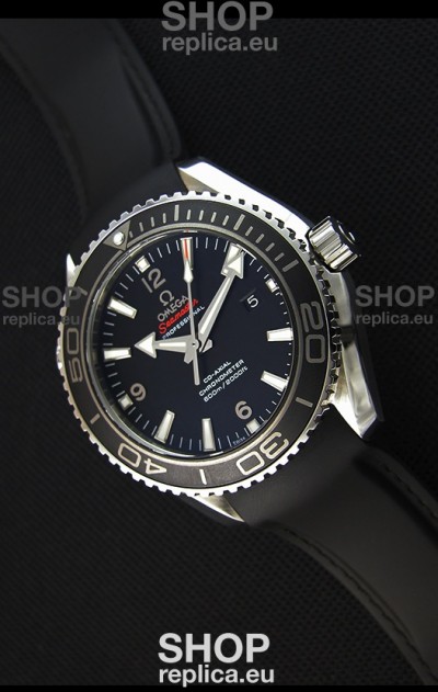 Omega Seamaster Planet Ocean Swiss Black Strap Replica 45MM 1:1 Ultimate Edition Watch 