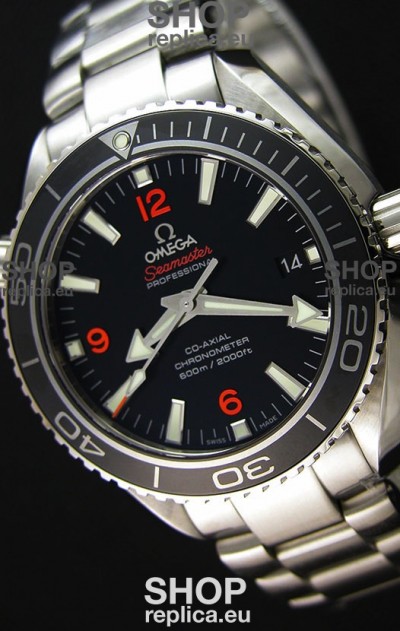 Omega Seamaster Planet Ocean Swiss Black Strap Replica 42MM 1:1 Ultimate Edition Watch 