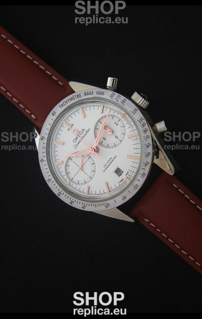 Omega Speedmaster 57 Co-Axial Chronograph Watch in Brown Leather Strap