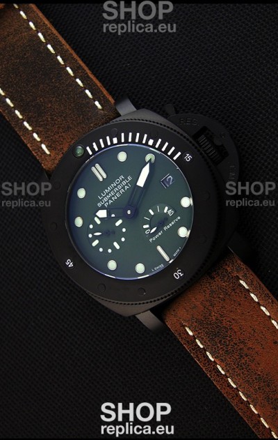 Panerai Luminor Submersible Power Reserve PVD Japanese Replica Watch