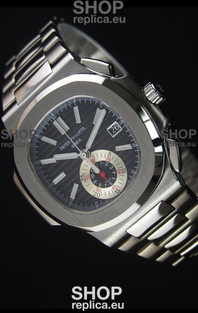 Patek Philippe Nautilus 5980 Chronograph Steel Case in Black Dial - 1:1 Mirror Replica
