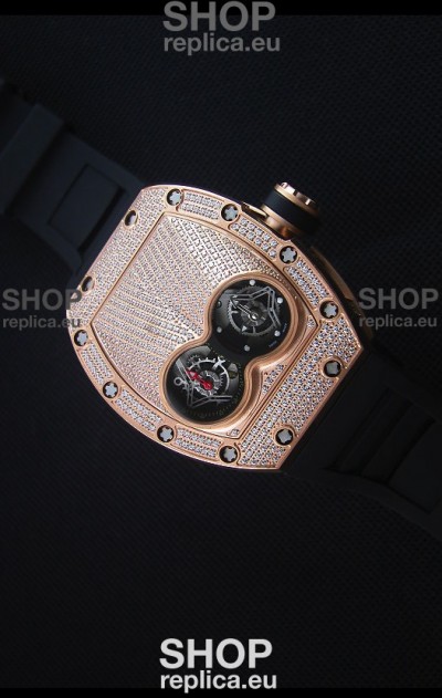 Richard Mille RM053 Tourbillon Pablo Mac Donough Swiss Replica Watch Pink Gold Case