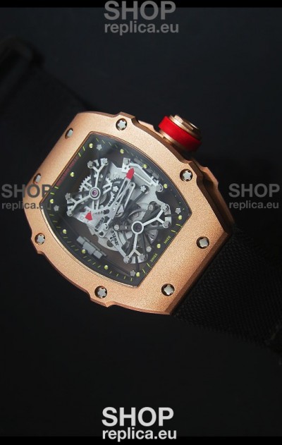 Richard Mille RM027 Tourbillon Rafael Nadal Edition Swiss Watch in 18K Rose Gold