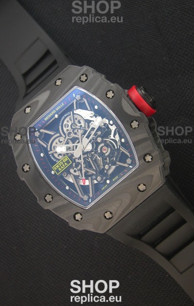 Richard Mille RM035-2 Rafael Nadal Forged Carbon Case with Red Crown