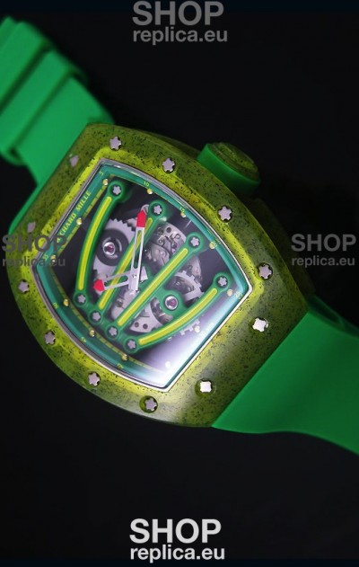 Richard Mille RM059 Yohan Blake Edition Swiss Replica Watch in Green Bezel