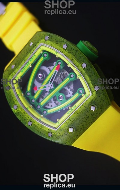 Richard Mille RM059 Yohan Blake Edition Swiss Replica Watch in Yellow Bezel
