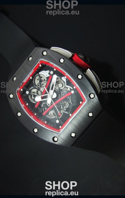 Richard Mille RM061 Ceramic Case Swiss Red Bezel Replica Watch