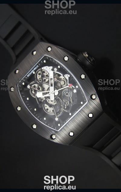 Richard Mille RM055 Ceramic Case Watch in Black Inner Bezel