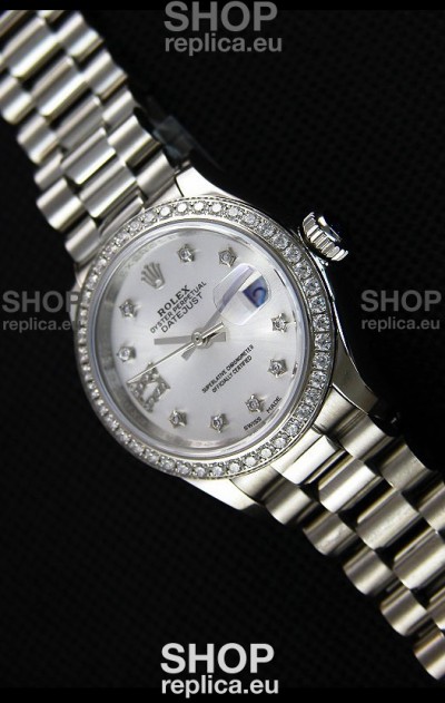 Rolex Datejust Ladies Star Diamonds Markers Swiss Watch CAL.2236 Movement 1:1 Mirror Replica