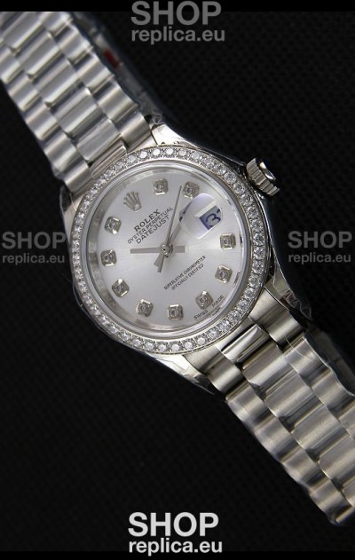 Rolex Datejust Ladies Diamonds Markers Swiss Watch CAL.2236 Movement 1:1 Mirror Replica