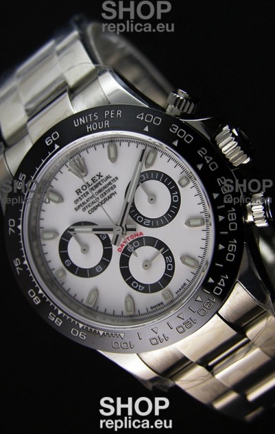 Rolex Cosmograph Daytona 116500LN White Dial Original Cal.4130 Movement - Ultimate 904L Steel Watch 