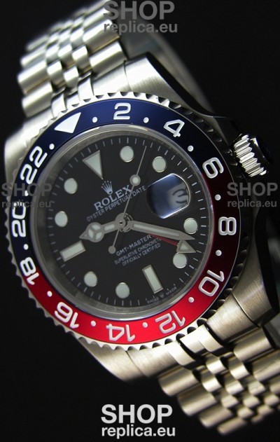 Rolex GMT Masters II 116719BLRO Pepsi Bezel Cal.3186 Movement Swiss Replica - Ultimate 904L Steel Watch 