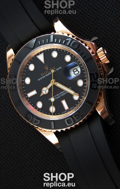 Rolex Yachtmaster 116655 Everose 40MM Cal.3135 Swiss 1:1 Ultimate 904L Steel Watch 