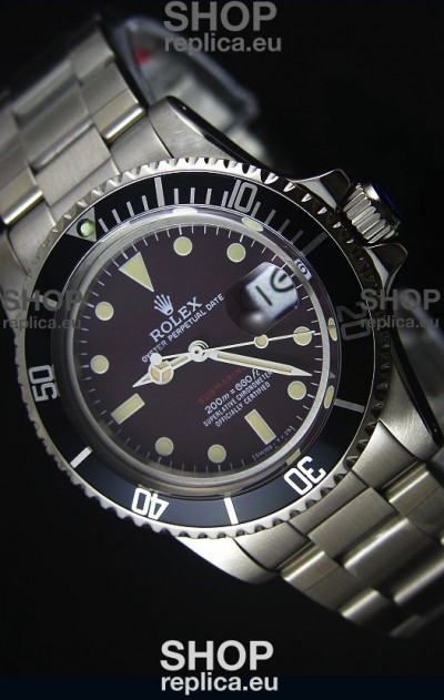 GOLDMOVEMENT - Rolex Submariner 1680 Vintage Edition Coffee Dial Swiss Watch 1:1 Mirror Replica Edition