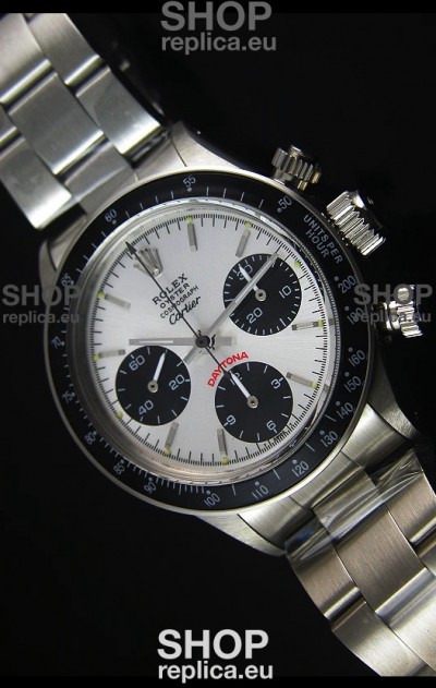 Rolex Daytona Vintage 6263 for CARTIER Edition Swiss Replica Watch with Black Bezel