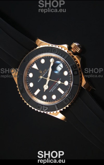Rolex Yachtmaster 116655 Everose Gold Ceramic 1:1 Ultimate Mirror Replica Watch