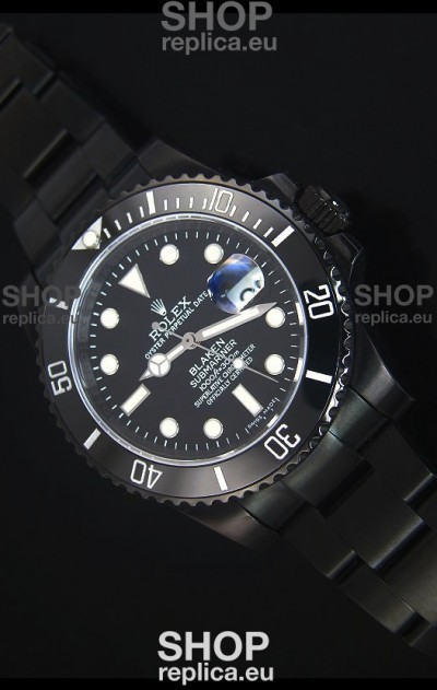 Rolex Submariner Blaken PVD Swiss Replica Watch
