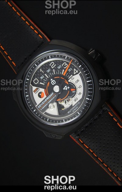 SevenFriday V02-01 Miyota 82S7 Movement 1:1 Edition Carbon Dial