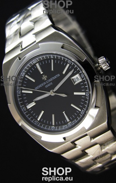 Vacheron Constantin Overseas Black Dial Swiss Replica 1:1 Mirror Watch 