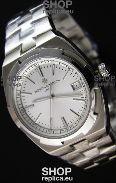 Vacheron Constantin Overseas Steel White Dial Swiss Replica 1:1 Mirror Watch 