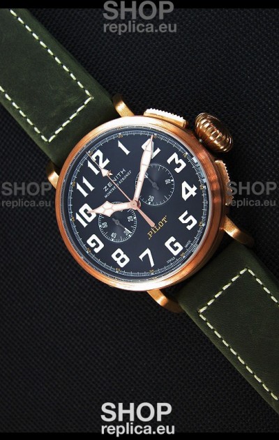 Zenith Pilot Type 20 Chronograph - Extra Special 45MM Swiss Replica Watch 