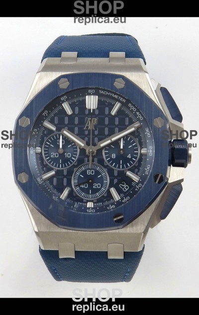 Audemars Piguet Super Clone Royal Oak Offshore Steel Casing Blue Dial Watch 