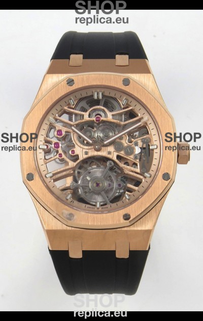 Audemars Piguet Royal Oak Super Clone Tourbillon 26735 Rose Gold Watch 