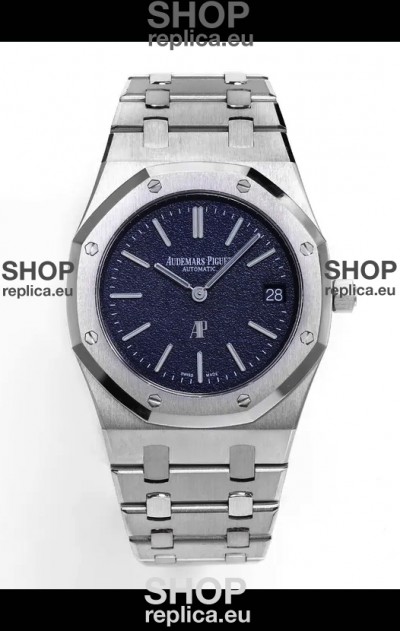 Audemars Piguet Super Clone Royal Oak 16202BC Extra Thin Super Clone Watch Blue Dial