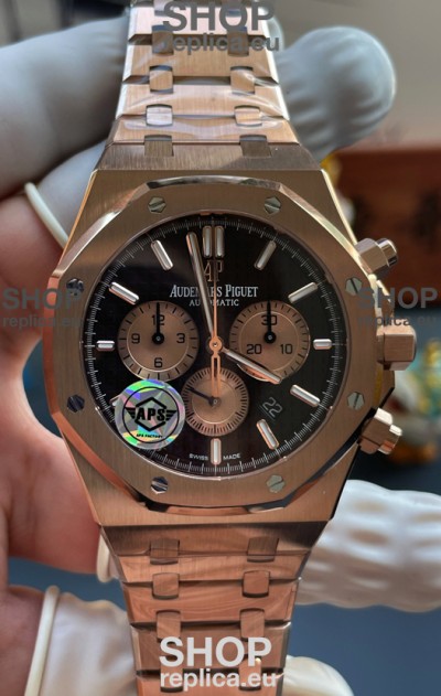 Audemars Piguet Super Clone Royal Oak Chronograph 26331OR Brown Dial Watch 