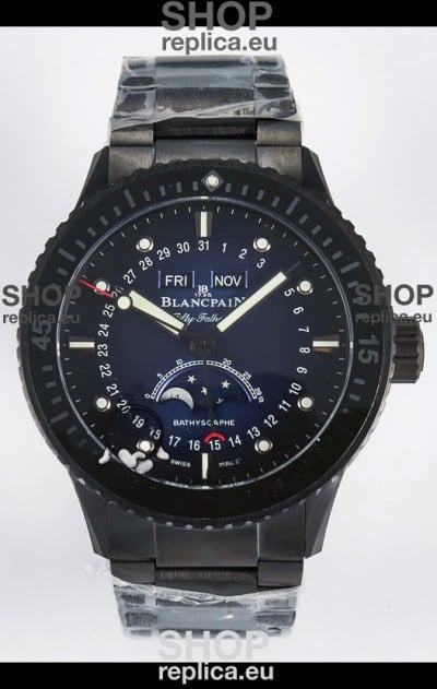 Blancpain Bathyscaphe Ceramic Casing Superclone Watch in Blue Dial 