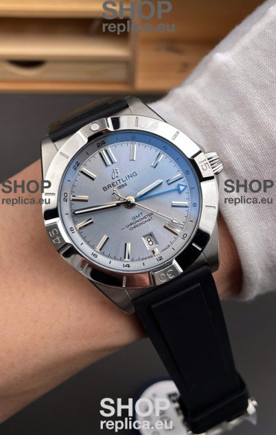 Breitling Chronomat Automatic GMT 40 Steel Dial 1:1 Mirror Swiss Replica Watch