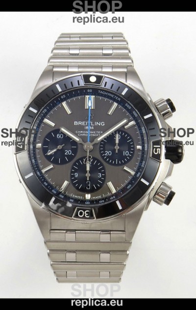 Breitling Chronomat Super Clone B01 42 Edition Swiss 904L Steel Watch Grey Dial 