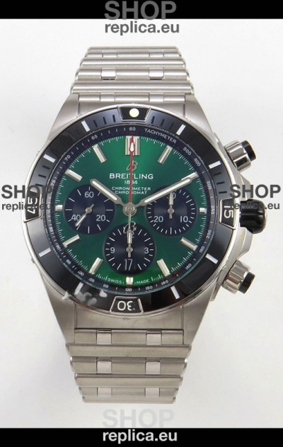 Breitling Chronomat Super Clone B01 42 Edition Swiss 904L Steel Watch Green Dial