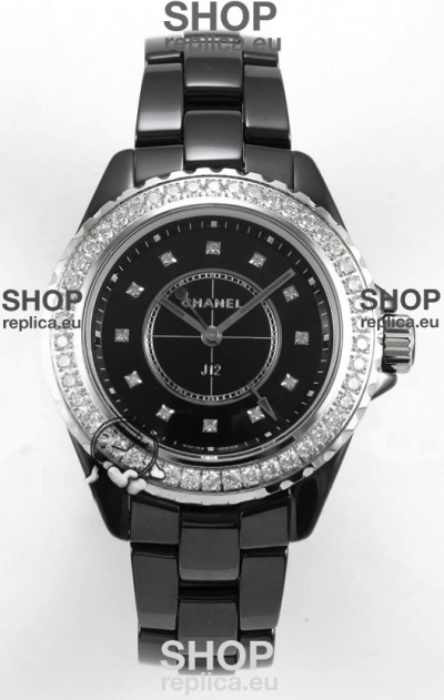 Chanel J12 38MM Black Ceramic Case Watch Automatic 1:1 Mirror Replica Watch