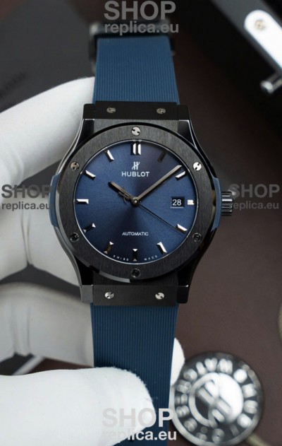 Hublot Classic Fusion Ceramic Casing Blue Dial Super Clone Swiss Replica 42MM