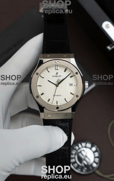 Hublot Super Clone Classic Fusion Titanium White Dial 42MM Watch