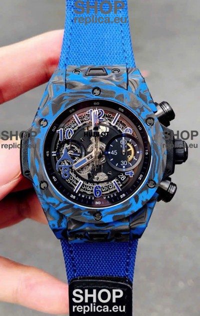 Hublot Big Bang Unico Blue Carbon Las Vegas Boutique Edition Swiss Replica Watch
