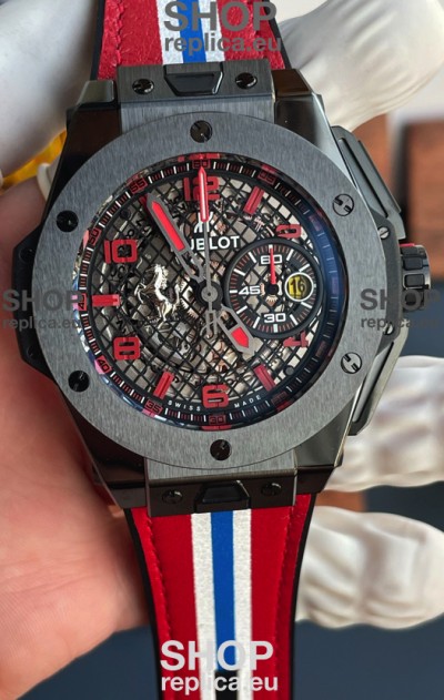 Hublot Big Bang Super Clone Ferrari Speciale Edition in Ceramic Casing