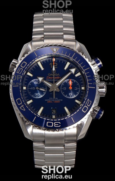 Omega Super Clone Planet Ocean 600M Chronograph 904L Steel Replica Watch 